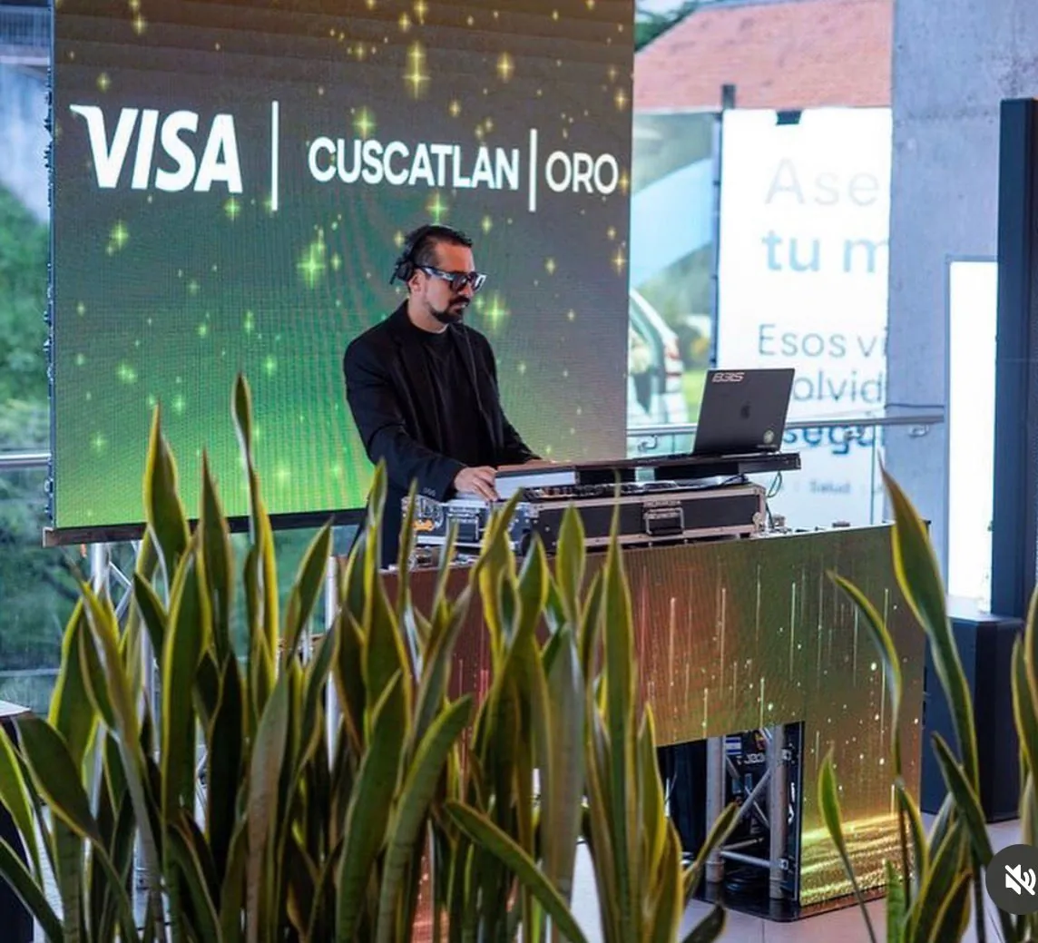 DJ en evento Visa Cuscatlán